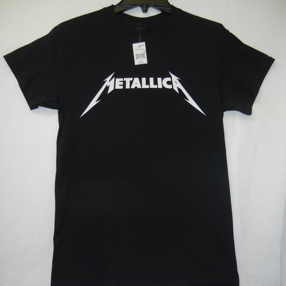 NEW! Metallica Mens Small T Shirt Short Sleeve Lightning Concert Minimalist Band - Picture 1 of 8